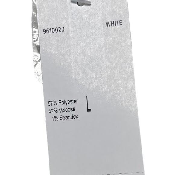 Chelsea & Theodore Asymmetrical White Button Down Dress / Size Large - Picture 7 of 7